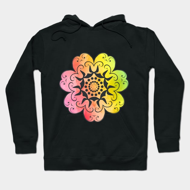 Colorful floral design Hoodie by Soy